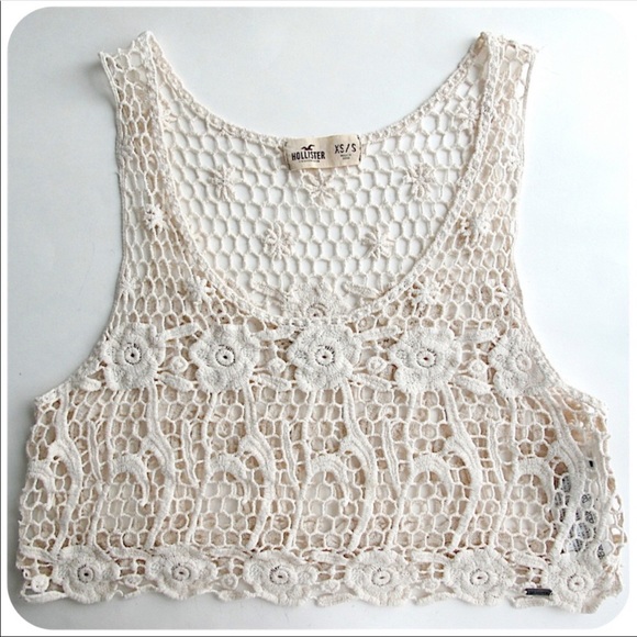 Hollister Other - Hollister Crochet Knit Tank Top Swimsuit Cover